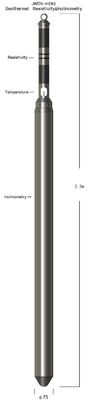 1~2500ΩM geothermische Widerstandskraft 0~250℃ u. Inclinometry mit Platin-Widerstand-Sensor