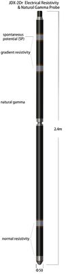 NaI Crystal-Sensor elektrische Widerstandskraft und natürliche Gamma-Sonde
